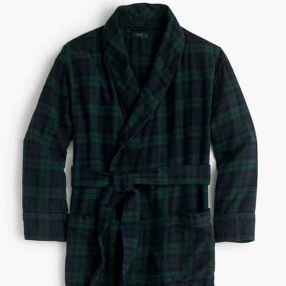 J. CREW ROBE in Flannel Plaid - Picture 3 of 4